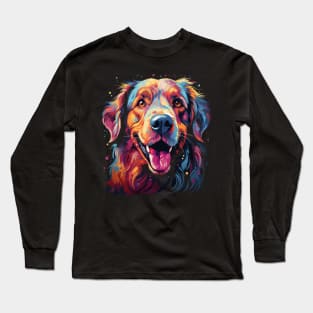 Golden Retriever Rainbow Long Sleeve T-Shirt